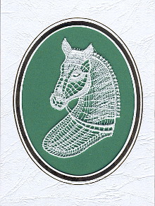 Pferdekarte 750 gr�n