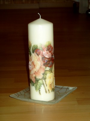 Geburtstagskerze Alg-15 aus Bea's Kerzen-Boutique