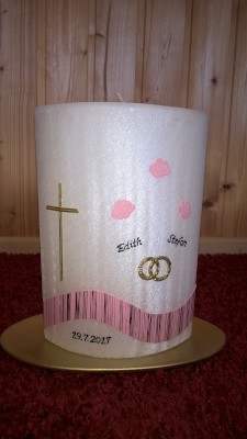 Hochzeitskerze HZ-100 aus Bea's Kerzen-Boutique