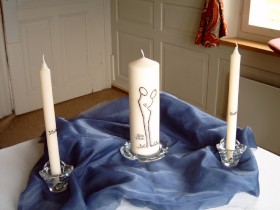 Hochzeitskerzen aus Bea's Hochzeits-Boutique