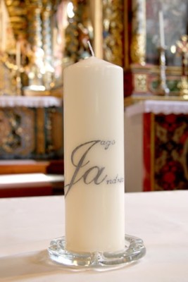 Hochzeitskerze HZ-31 aus Bea's Kerzen-Boutique