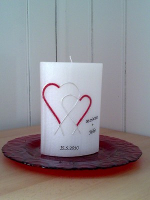 Hochzeitskerze HZ-33 aus Bea's Kerzen-Boutique