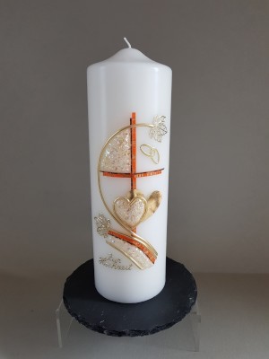 Hochzeitskerze HZ-52 aus Bea's Kerzen-Boutique
