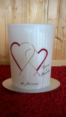 Hochzeitskerze HZ-72 aus Bea's Kerzen-Boutique