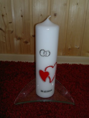 Hochzeitskerze HZ-74 aus Bea's Kerzen-Boutique