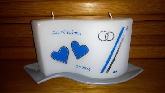 Hochzeitskerze HZ-87 aus Bea's Kerzen-Boutique