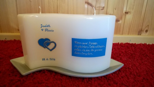 Hochzeitskerze HZ-88 aus Bea's Kerzen-Boutique
