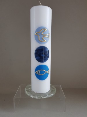 Taufkerze TA-102 aus Bea's Kerzen-Boutique