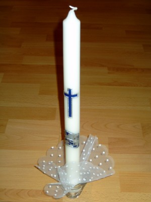 Taufkerze TA-10 aus Bea's Kerzen-Boutique