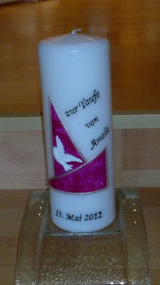 Taufkerze TA-29A aus Bea's Kerzen-Boutique