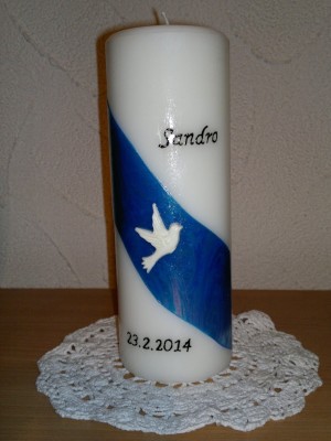 Taufkerze TA-47 aus Bea's Kerzen-Boutique