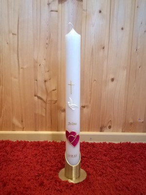 Taufkerze TA-86 aus Bea's Kerzen-Boutique