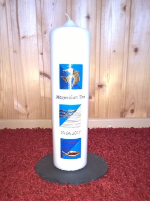 Taufkerze TA-95 aus Bea's Kerzen-Boutique